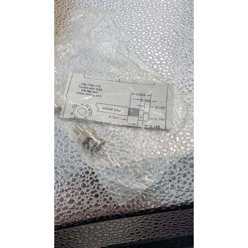 Amphenol BNC RF Connectors Lot 31-71000-RFX Crimp Plugs Coaxial Adapter‎ Bulk